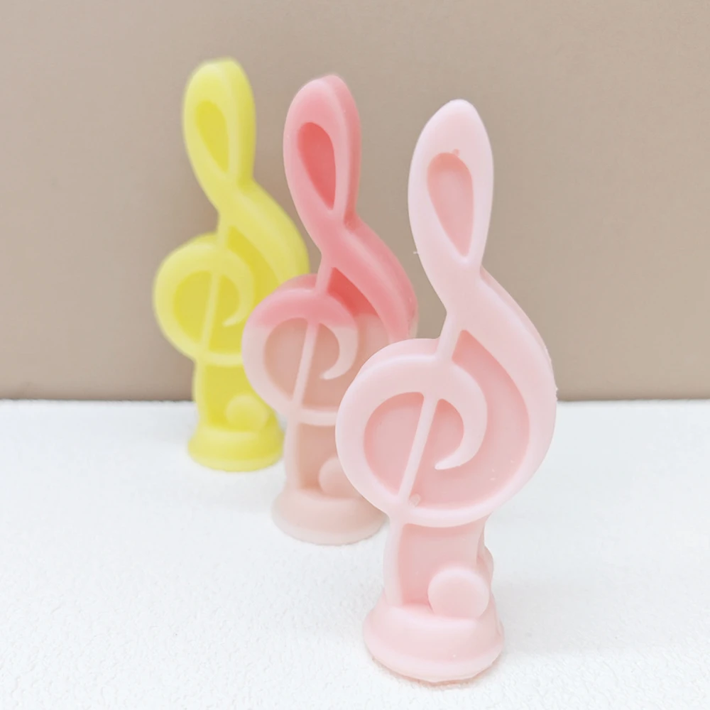 Soap Making Notes - レジンシリコンキャンドル型,音符,蜜蝋,石鹸型,芸術家の石膏,ギフト,バースデーケーキ,チョコレートの装飾
