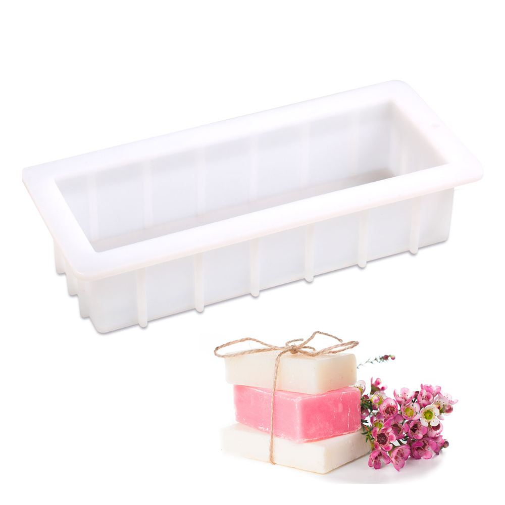 Soap Making Easy - ニコールシリコンソープモールド 柔軟で取り外しやすい ローフバーモールド 手作り石鹸作りツール