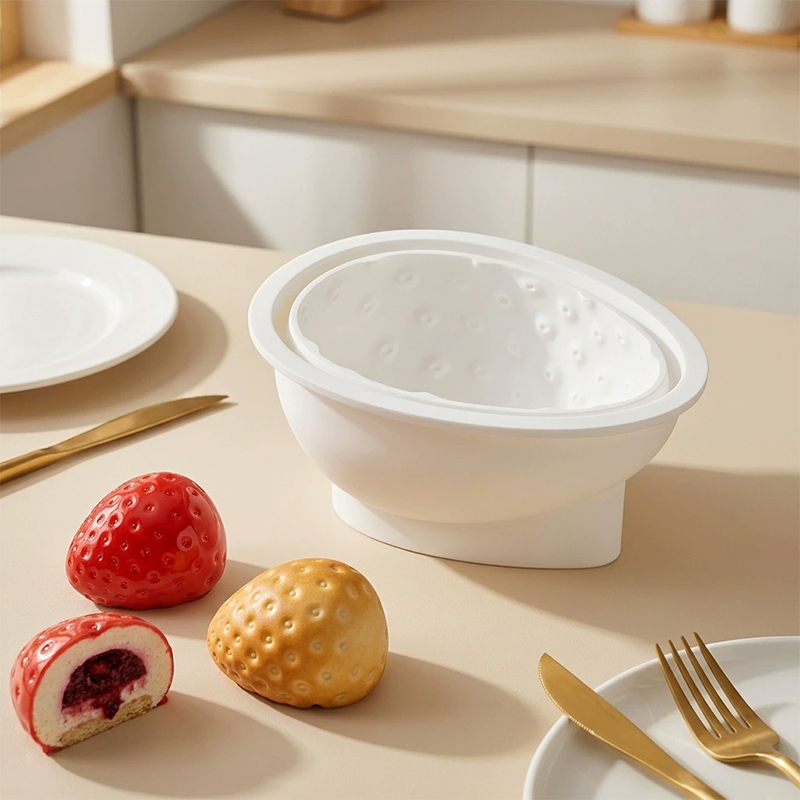4インチ3Dイチゴシリコンモールド、簡単リリース、食品グレー - Soap Making Easy のレビューと価格