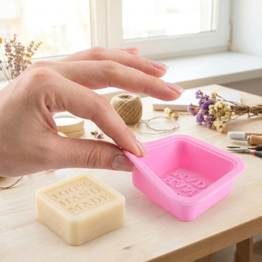 25個入り 再利用可能 シリコン製石鹸型 ノンスティック 柔 - Soap Making Easy のレビューと価格