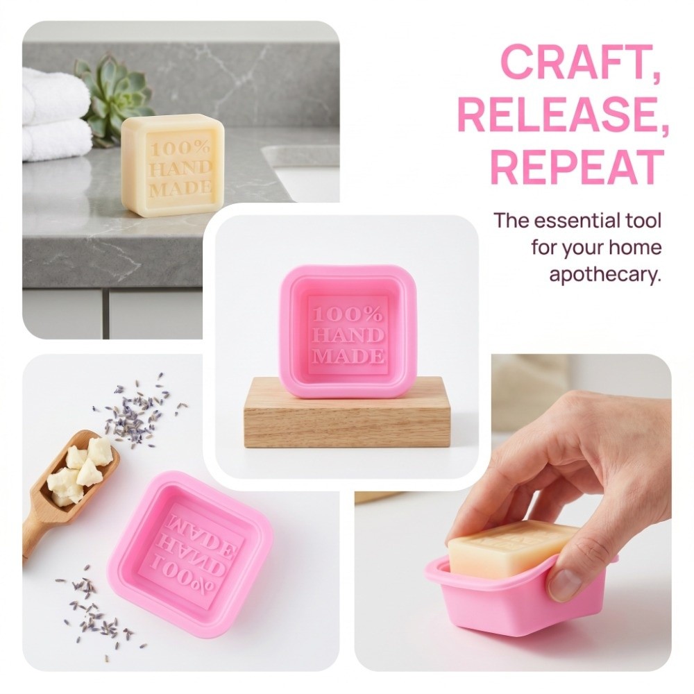 25個入り 再利用可能 シリコン製石鹸型 ノンスティック 柔 - Soap Making Easy のレビューと価格