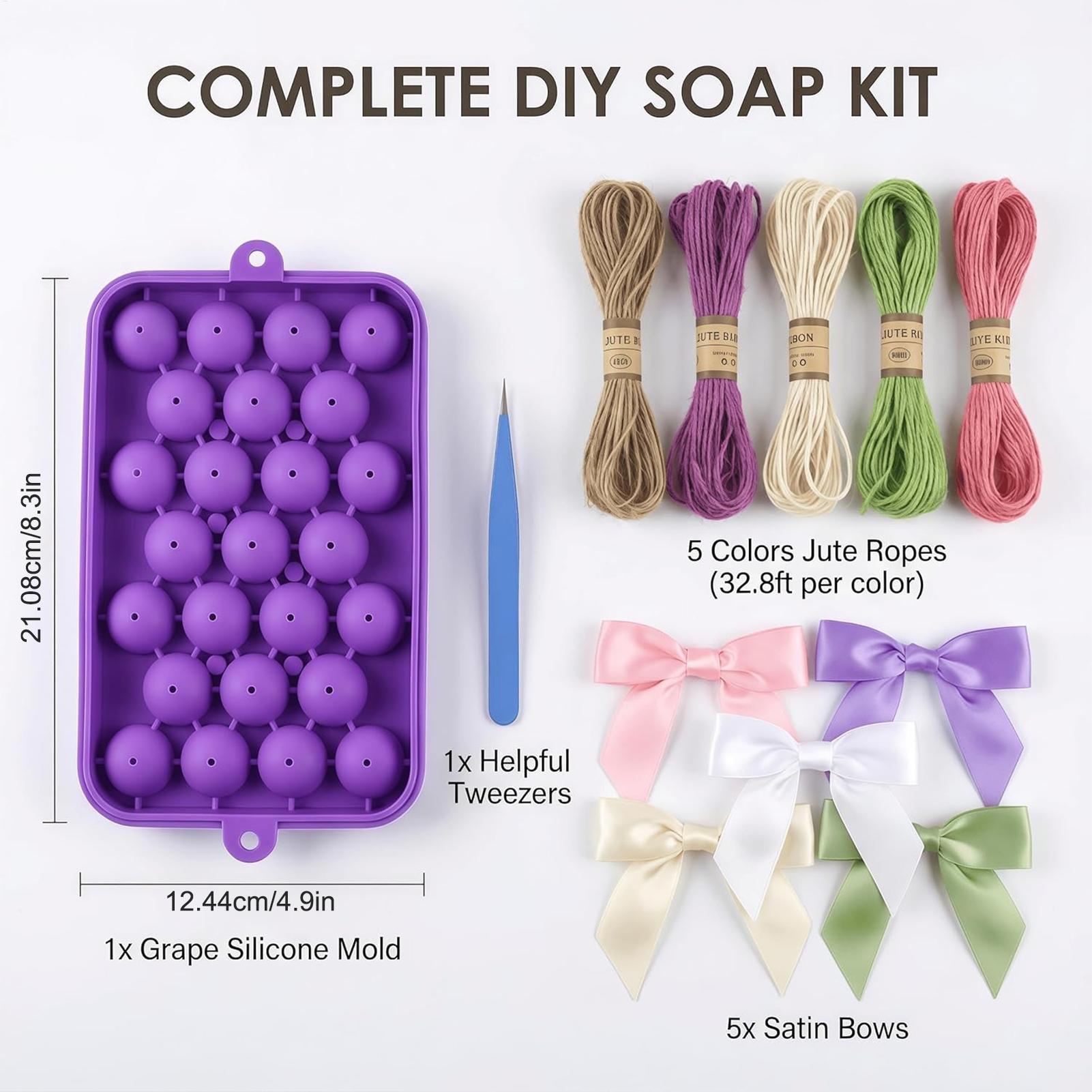 グレープソープモールド 簡単に取り外せる食品グレードのクラフ - Soap Making Easy のレビューと価格