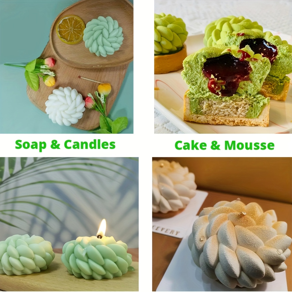 1個のケーキ型 サンタアナフローラル - 花の形をしたムース - Soap Making Easy のレビューと価格