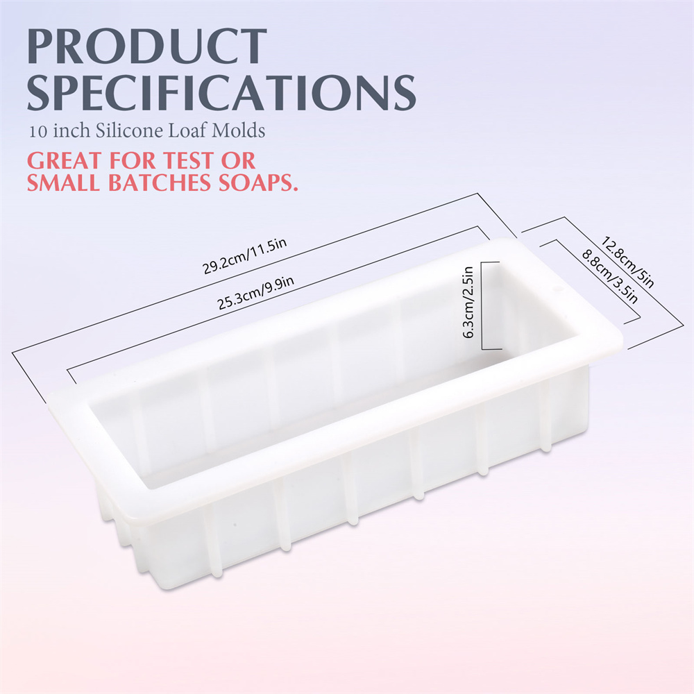 ニコールシリコンソープモールド 柔軟で取り外しやすい ローフ - Soap Making Easy のレビューと価格